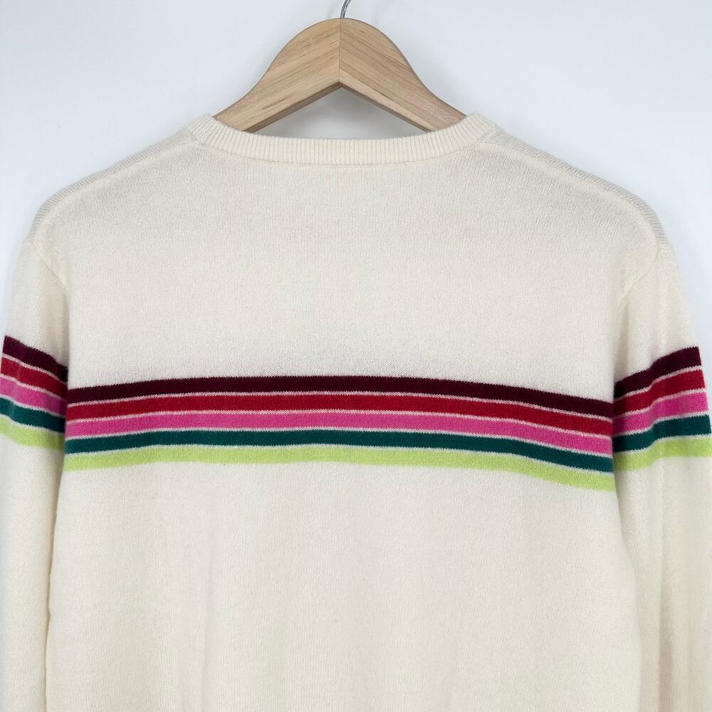 Marine Layer 100% Cashmere Striped Harper Sweater Pullover Cozy Retro Preppy Y2K - Picture 9 of 16